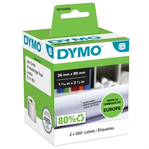 Dymo Label Adresowanie 36 x 89 trwałe białe (2 x 260 szt.)