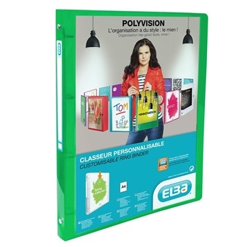 Elba Polyvision Binder A4 15 mm, Zielony