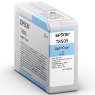 Epson Light Cyan 80 ml blækpatron T8505 - Epson SureColor P800