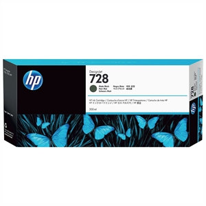 HP 728 300-ml Matte Black DesignJet pojemnik z tuszem