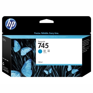 HP 745 cyan pojemnik z tuszem, 130 ml