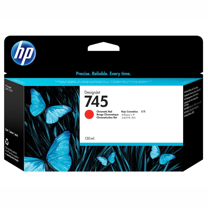 HP 745 cromatic red pojemnik z tuszem, 130 ml