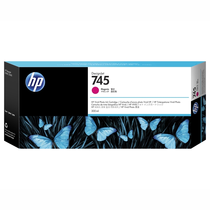 HP 745 magenta pojemnik z tuszem, 300 ml