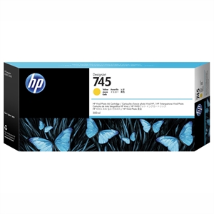 HP 745 yellow pojemnik z tuszem, 300 ml