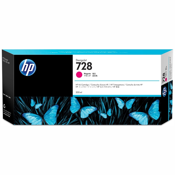 HP 728 300-ml Magenta DesignJet pojemnik z tuszem