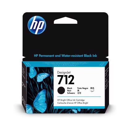 HP 712 38-ml Black DesignJet Ink pojemnik z tuszem