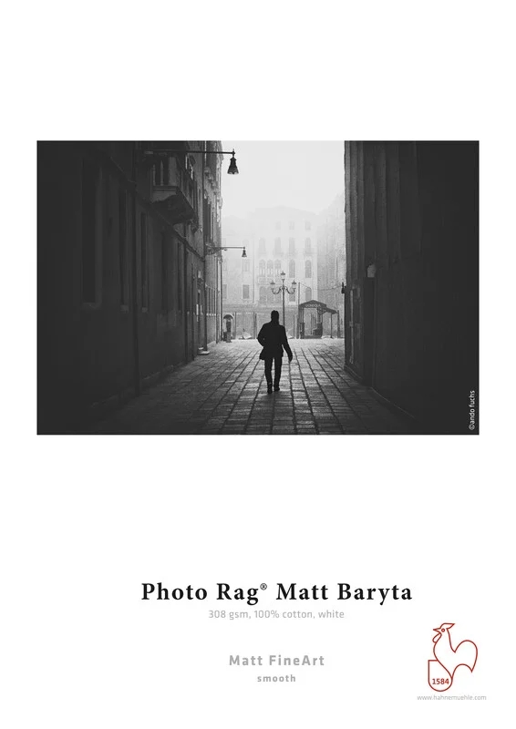 Hahnemühle Photo Rag Matt Baryta 308 g/m² - 24" x 12 metrów