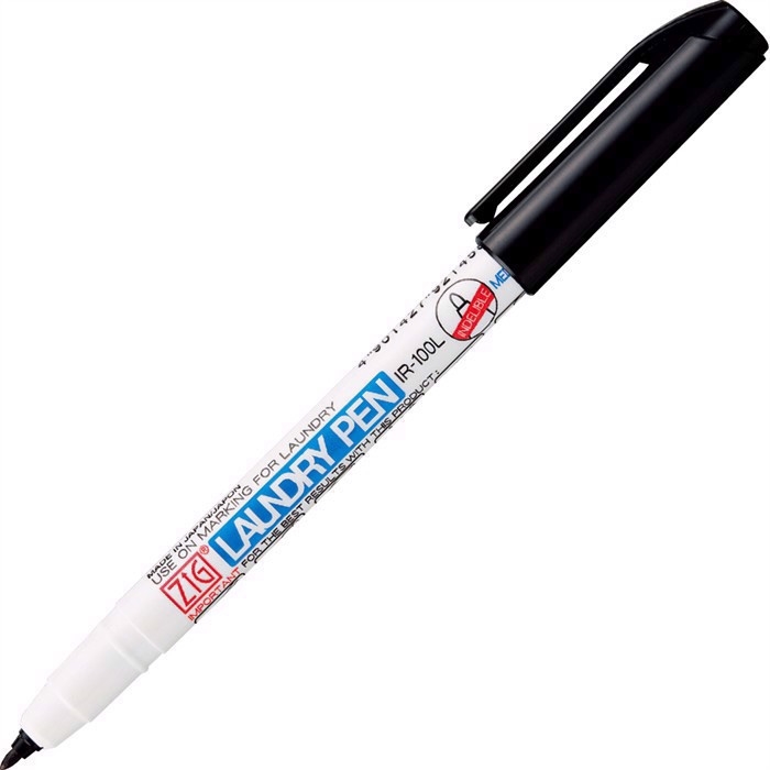 ZIG Tekstilmarker Laundry Pen czarny