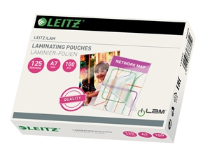 Leitz kieszonka do laminowania błyszcząca 125my A7 (100)