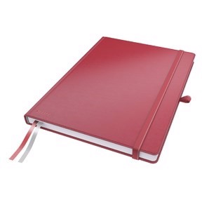 Leitz Notesbog Complete A4 lin. 96g/80ark czerwony