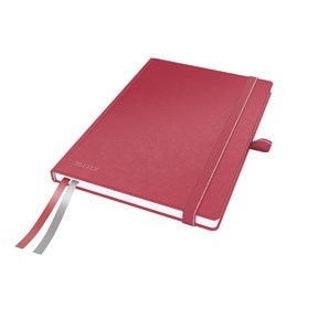 Leitz Notesbog Complete A5 lin. 96g/80ark czerwona
