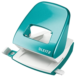 Leitz Hulapparat 5008 WOW 2-huls t/30ark isblå.Leitz Hulapparat 5008 WOW 2-otworowy do 30 arkuszy, kolor niebieski.