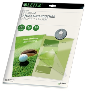 Leitz UDT Laminating Pouch błyszczący 80my A4 (25)