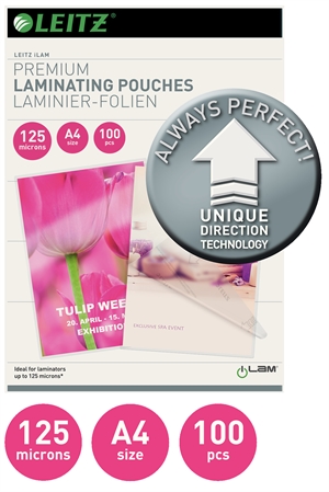 Leitz Laminating Pouch UDT glossy 125my A4 (100)