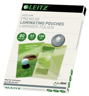Leitz kieszonka laminacyjna UDT błysk 80my A5 (100)