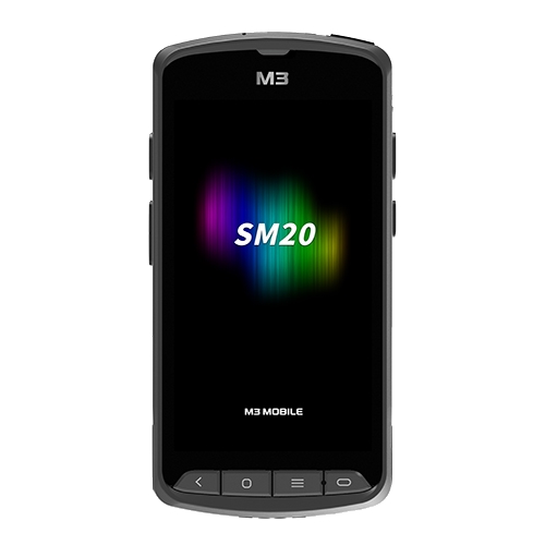 M3 Mobile SM20x, 2D, SF, USB, BT (5.1), Wi-Fi, 4G, NFC, GPS, disp., GMS, RB, black, Android