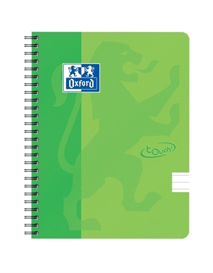 Oxford Touch, notesbook A5+ z liniaturą, 70 kartek, 90g, kolor zielony