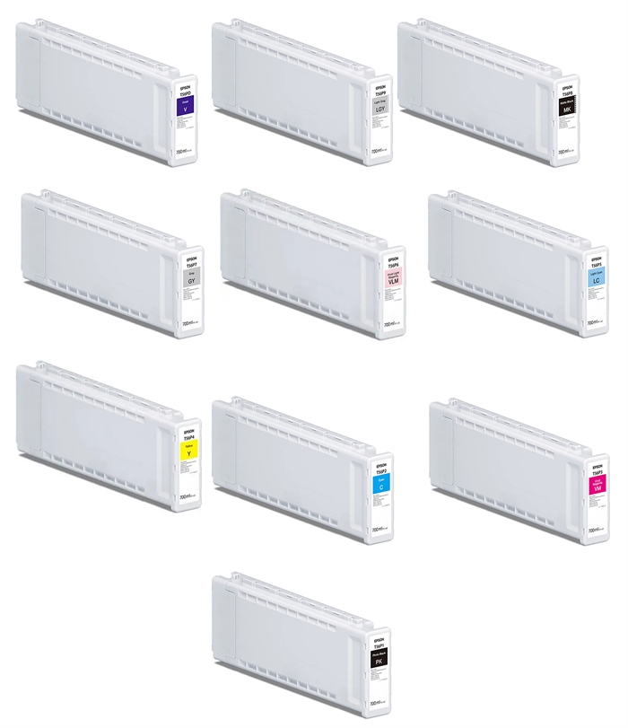 Pełny zestaw kartridży z tuszem 700 ml do Epson SureColor P7300 i P9300