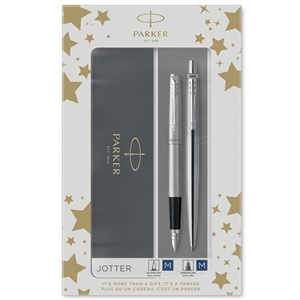 Parker Duo zestaw Jotter CT – długopis+kulka srebrna