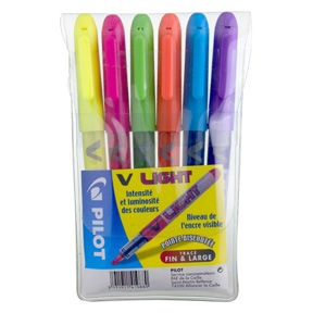 Pilot Overstregningspen V-Liquid Light, kolor: (6)