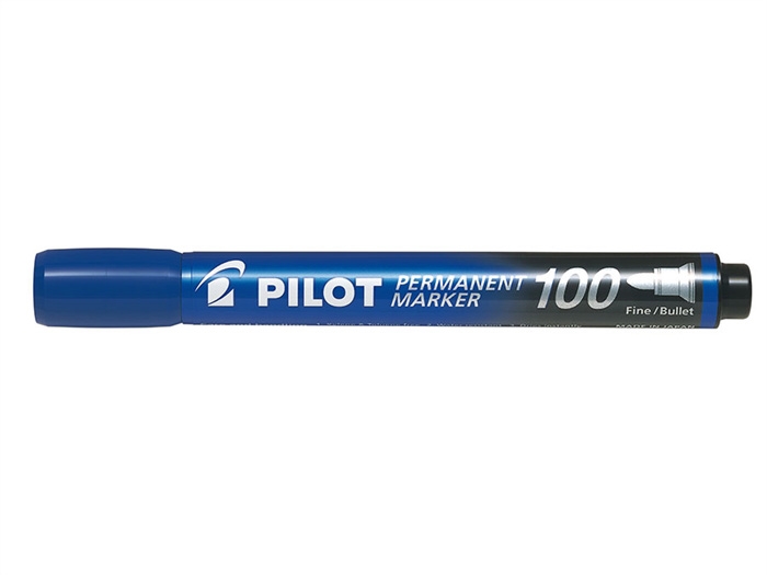 Pilot Marker Permanent 100 okrągły niebieski