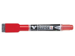 Piszący V Board Master Small EF o rozmiarze igły czerwony z gumką i magnesem