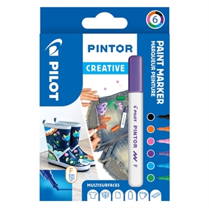 Pisak Pilot Marker Pintor Fine Creative 1,0 asortyment (6)
