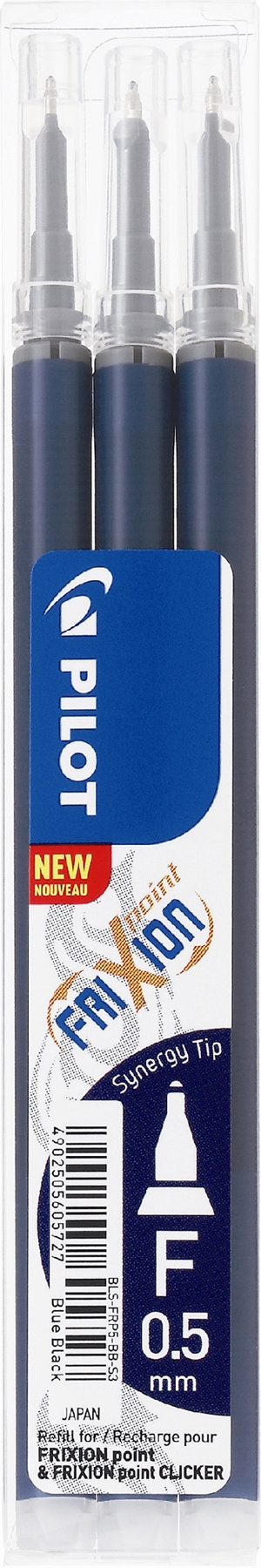 Pilot Frixion Point Clicker 0,5 refill niebieski czarny (3)