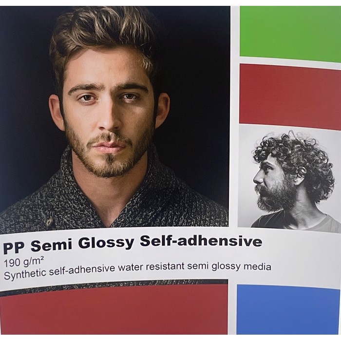 Color Europe PP Semi glossy , self-adhesive 190 grams - 42" x 30 metróws