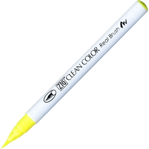 ZIG Clean Color Pensel Pen 001 to jasnożółty ołówek pędzelkowy.