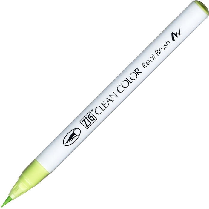 ZIG Clean Color Pensel Pen 045 jasny zielonozielony odwarstwienie.
