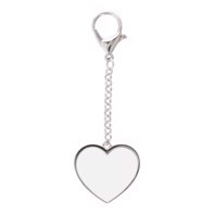 Heart shape Keychain - 46 x 43 mm Packed per piece in a black gift box.