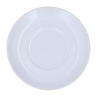 Saucer White, only for 6oz Cup SPM.070.070.001 Non coated, 22mm H x 140mm Dia