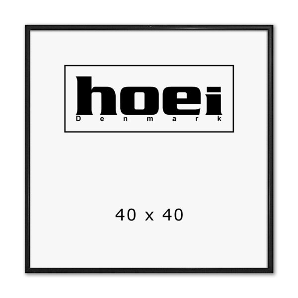 Sort Aluminiumsramme 40 x 40 cm
