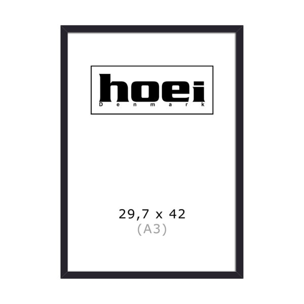Sort aluminiowa rama 29,7 x 42 cm (A3)