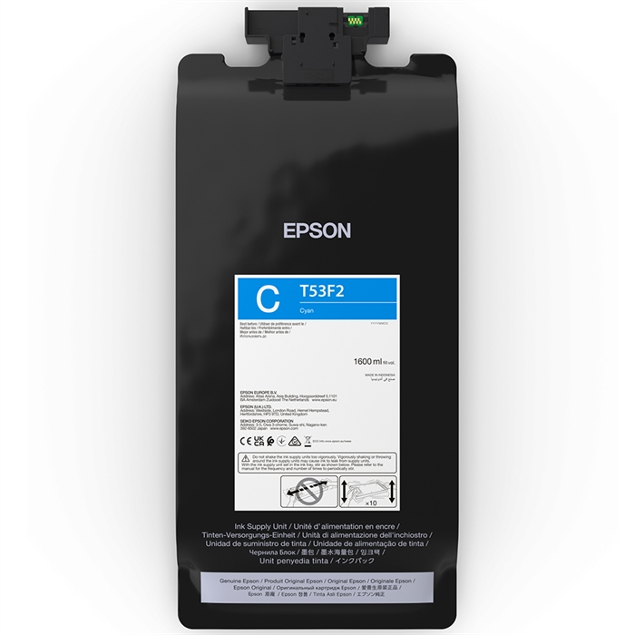 Epson torba z tuszem Cyan 1600 ml - T53F2