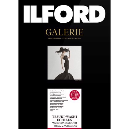 Ilford GALERIE Tesuki-Washi Echizen Warmtone  Smooth 110 - A3+, 10 arkuszy