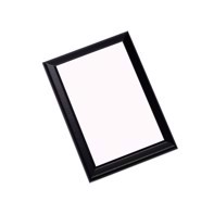 Unisub Plaque with Black Ogee Edge Gloss White MDF - 152,4 x 203,2 x 15,88 mm