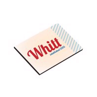 Unisub Magnet - Rectangle Gloss White Hardboard - 50,8 x 76,2 x 3,18 mm