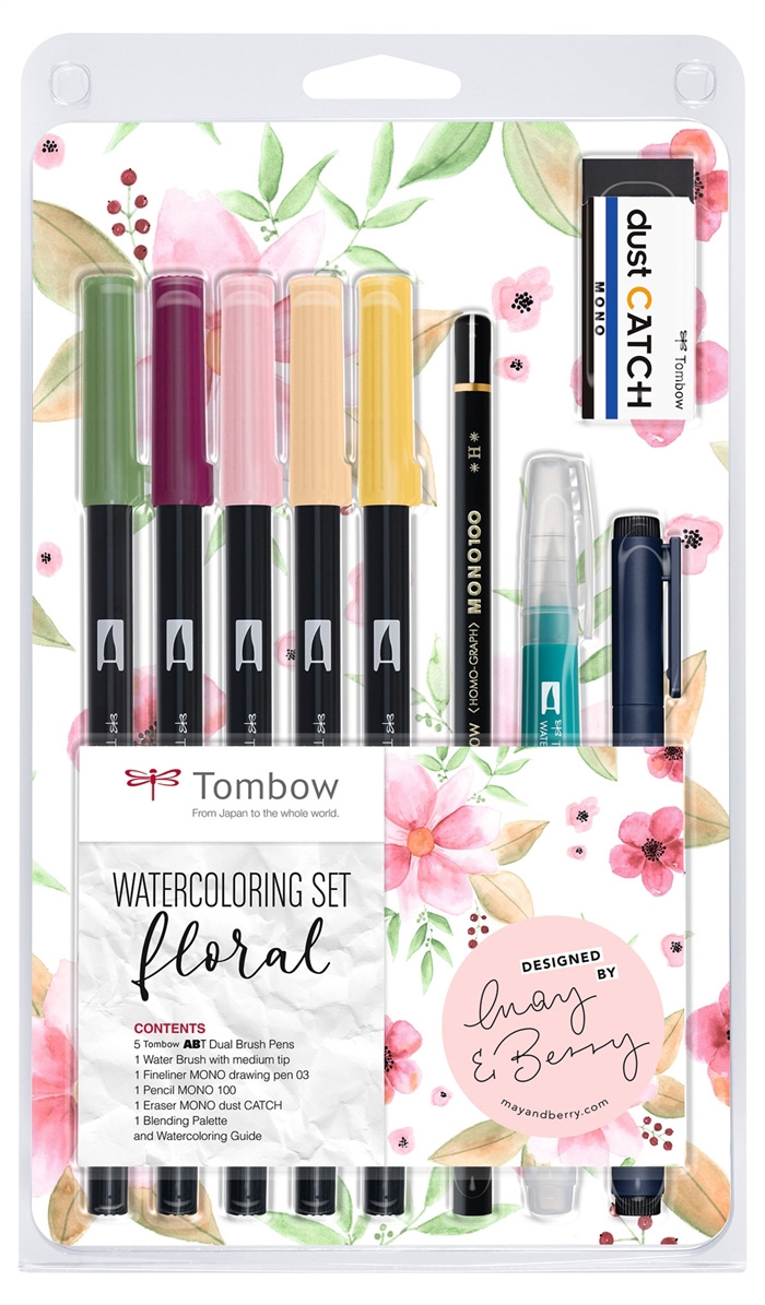 Tombow Marker ABT Dual Brush zestaw Floral (9)