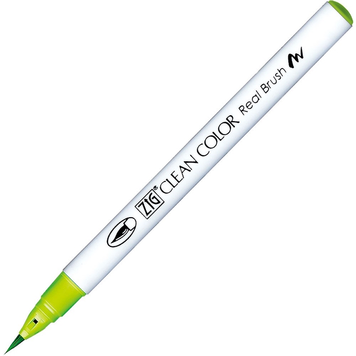 ZIG Clean Color Pensel Pen 410 to pióro pędzelkowe koloru 410, kolor bladozielony.