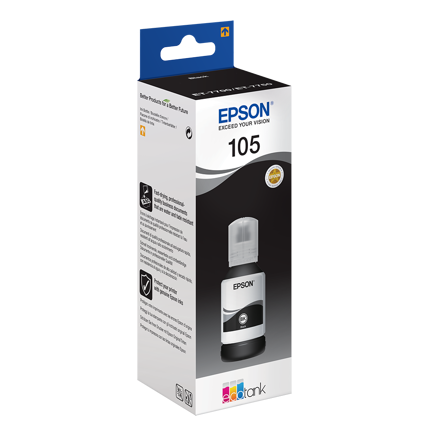 Epson T105 EcoTank Black butelka z atramentem