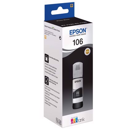 Epson T106 EcoTank Photo Black butelka z atramentem