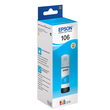 Epson T106 EcoTank Cyan butelka z atramentem