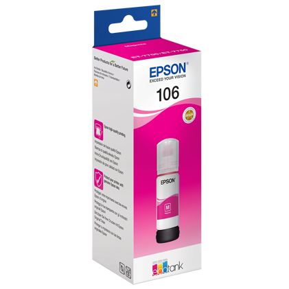 Epson T106 EcoTank Magenta butelka z atramentem