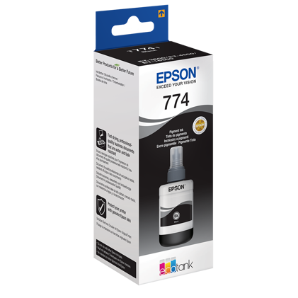 Epson T741 pigment black butelka z atramentem