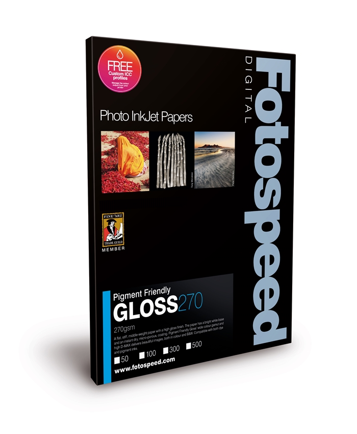 Fotospeed PF Gloss 270 g/m² - A3+, ark o gramaturze 300 g/m²