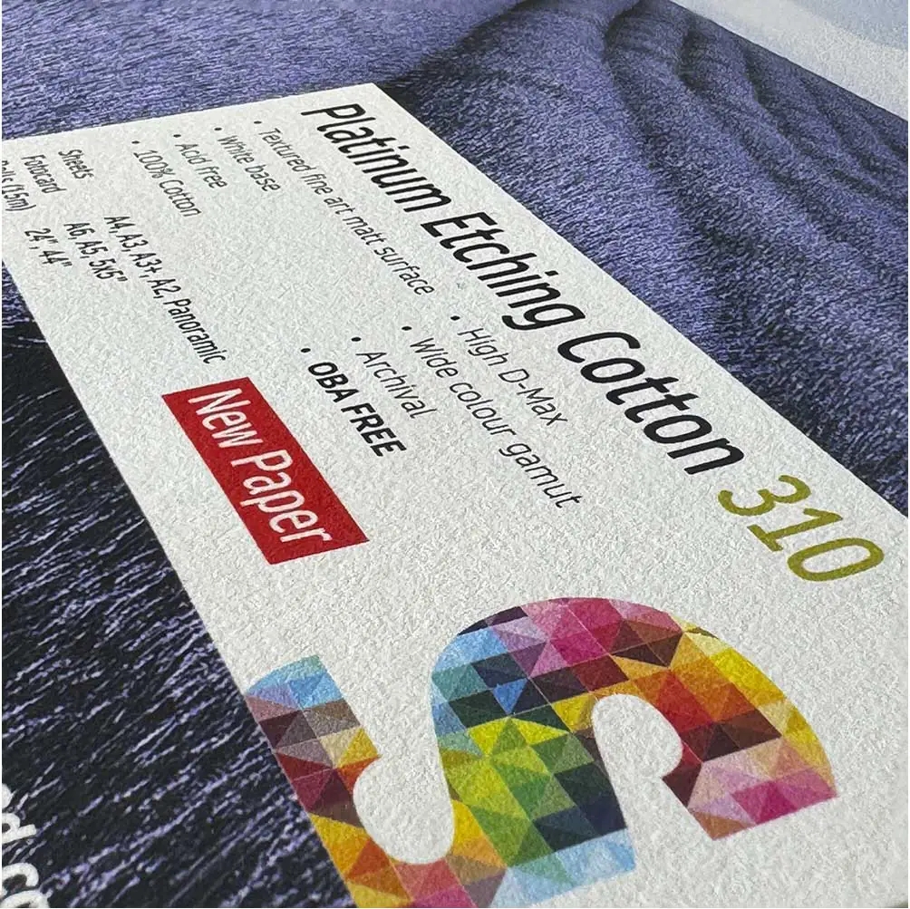 Platynowy Etching Cotton 310 g/m²