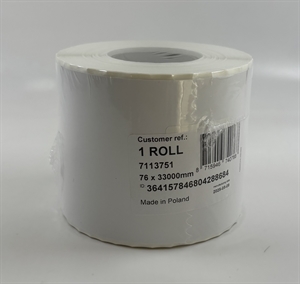 Epson Wysokopołyskowa Etykieta, nieskończony ciąg, 76 mm x 33 metry