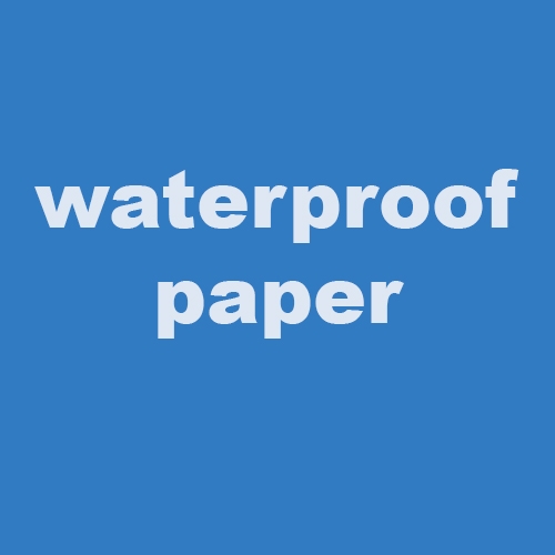 Voděodolný papier plotterowy
